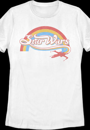 Womens Rainbow X-Wing Logo Star Wars Shirt