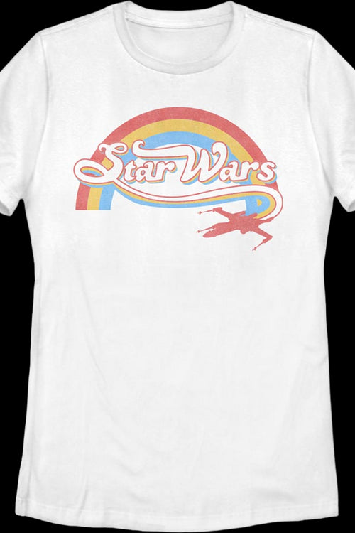 Womens Rainbow X-Wing Logo Star Wars Shirtmain product image