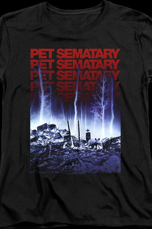 Womens Repeating Logo Pet Sematary Shirtmain product image