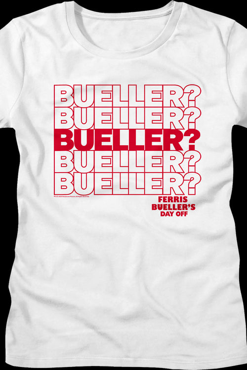 Womens Repeating Name Ferris Bueller's Day Off Shirtmain product image