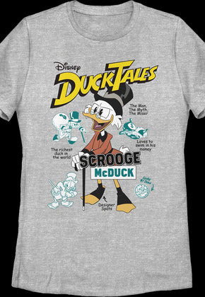 Womens Scrooge McDuck The Man The Myth The Miser DuckTales Shirt