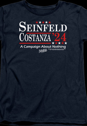 Womens Seinfeld & Costanza '24 Campaign Poster Seinfeld Shirt