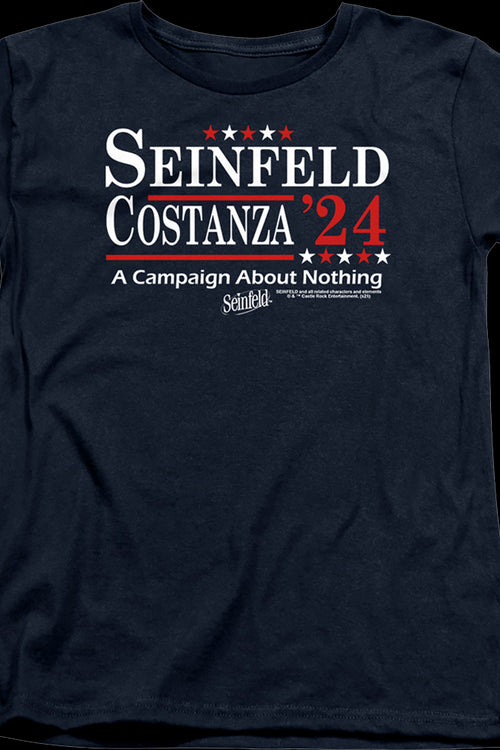 Womens Seinfeld & Costanza '24 Campaign Poster Seinfeld Shirtmain product image