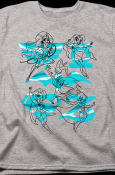 Womens Sketches DC Super Hero Girls Shirt