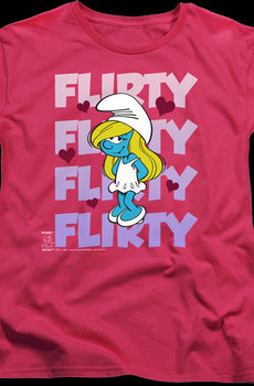 Womens Smurfette Flirty Smurfs Shirt
