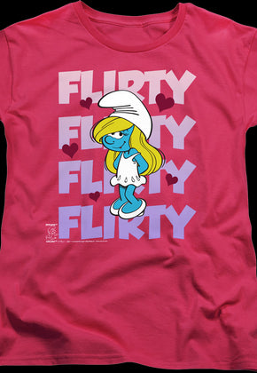 Womens Smurfette Flirty Smurfs Shirt