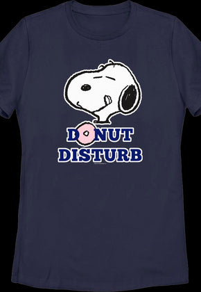 Womens Snoopy Donut Disturb Peanuts Shirt