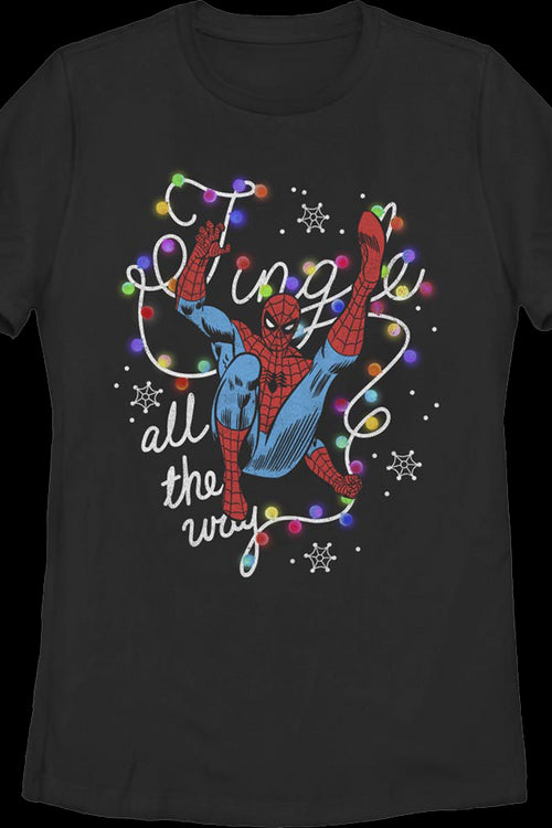 Womens Spider-Man Tingle All The Way Marvel Comics Shirtmain product image
