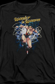 Womens Starburst Wonder Woman Shirt