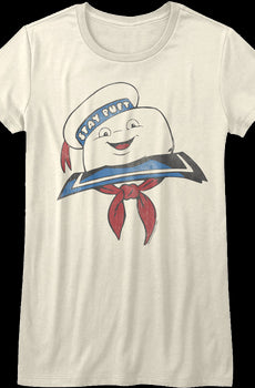 Womens Stay Puft Marshmallow Man Real Ghostbusters Shirt