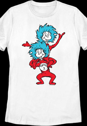 Womens Thing One & Thing Two Dr. Seuss Shirt