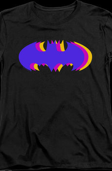 Womens Tri Symbol Batman Shirt