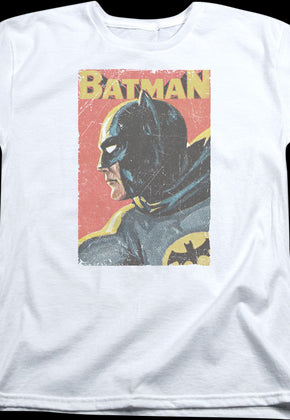 Womens Vintage Art Batman Shirt