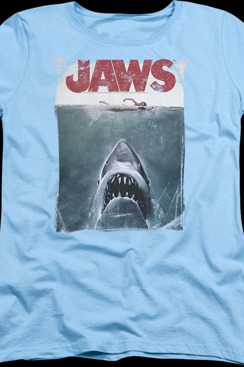 Womens Vintage Movie Poster Jaws Shirtmain product image