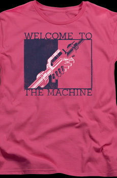Womens Welcome To The Machine Pink Floyd Shirt