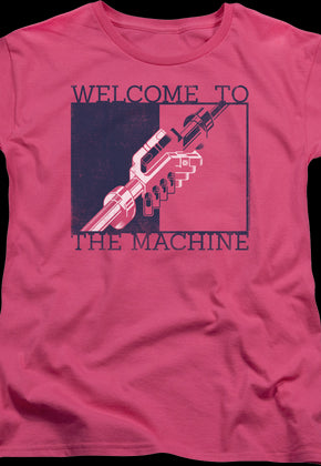 Womens Welcome To The Machine Pink Floyd Shirt