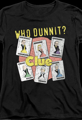 Womens Who Dunnit Clue Shirt
