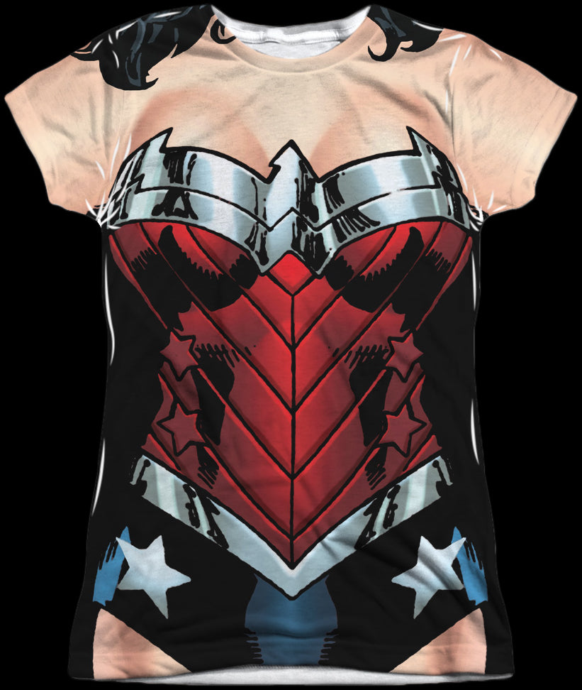 Wonder Woman Costume T Shirt DC Comics Wonder Woman T Shirt