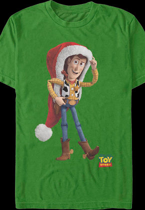 Woody's Santa Claus Hat Toy Story T-Shirt