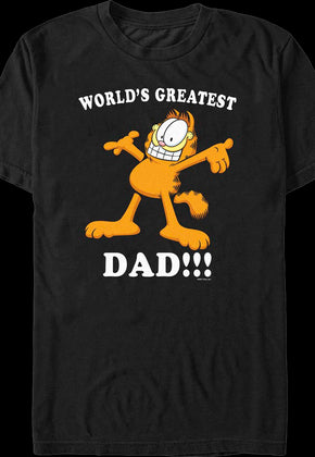 World's Greatest Dad Garfield T-Shirt