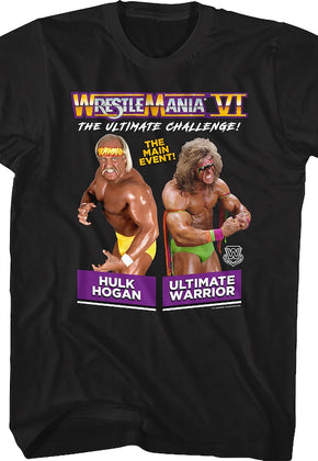 WrestleMania VI Hulk Hogan vs Ultimate Warrior T-Shirt