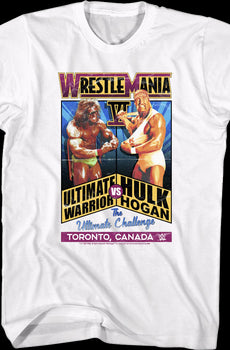 WrestleMania VI Ultimate Warrior vs Hulk Hogan T-Shirt