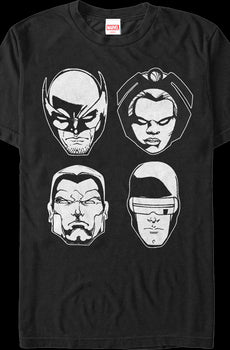 X-Men Four Heads Marvel Comics T-Shirt