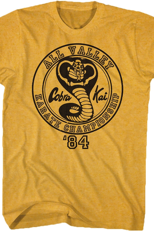 Yellow 84 All Valley Karate Championship Shirtmain product image