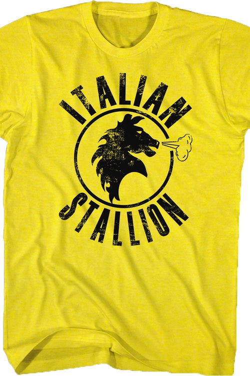 Yellow Italian Stallion Rocky T-Shirtmain product image