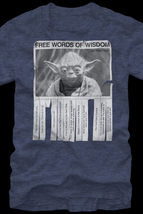 Yoda Words of Wisdom T-Shirtmain product image