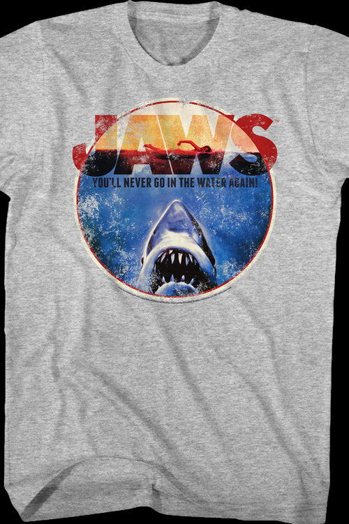 You'll Never Go In The Water Again Jaws T-Shirtmain product image