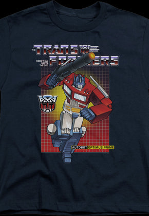 Youth Autobot Optimus Prime Transformers Shirt