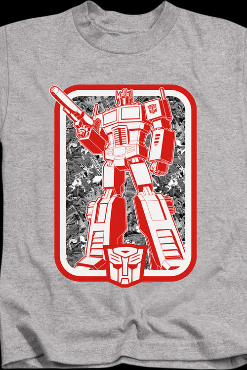 Youth Autobots Leader Optimus Prime Transformers Shirtmain product image