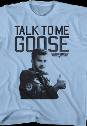 Youth Blue Talk To Me Goose Top Gun Shirt