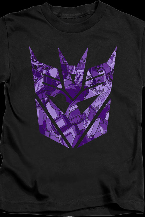 Youth Decepticon Logo Illustrations Transformers Shirtmain product image