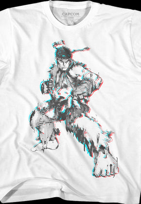 Youth Distorted Ryu Street Fighter Shirt