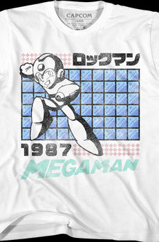Youth Distressed Mega Man Shirt
