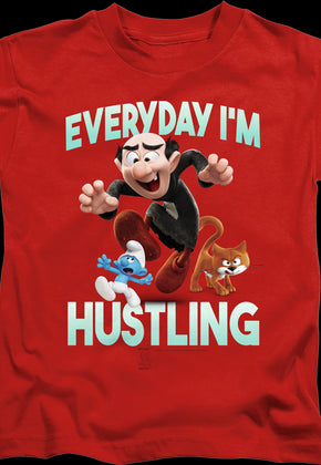 Youth Everyday I'm Hustling Smurfs Shirt
