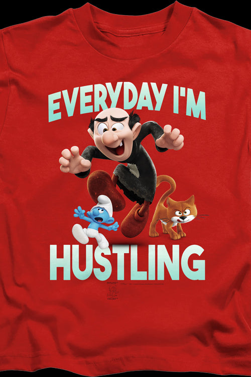 Youth Everyday I'm Hustling Smurfs Shirtmain product image