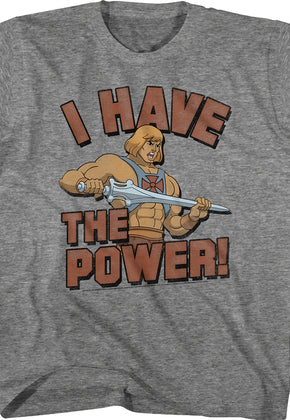 Youth He-Man I Have the Power Masters of the Universe Shirt