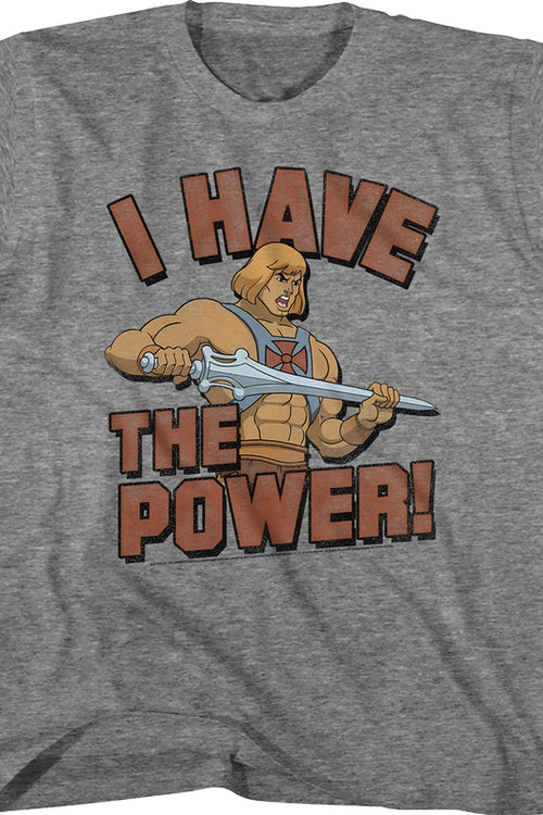 Youth He-Man I Have the Power Masters of the Universe Shirtmain product image