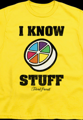 Youth I Know Stuff Trivial Pursuit Shirt