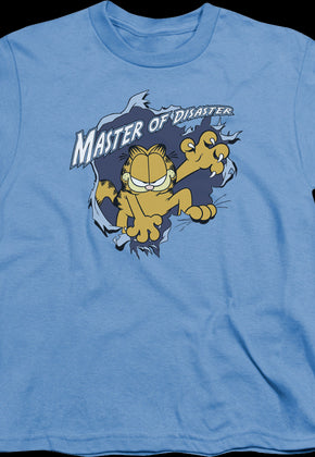 Youth Master Of Disaster Garfield Shirt