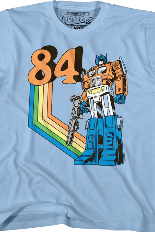 Youth Optimus Prime 84 Transformers Shirtmain product image