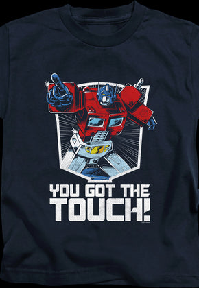 Youth Optimus Prime You Got The Touch Transformers Shirt