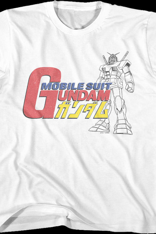 Youth RX-78-2 Sketch Gundam Shirtmain product image