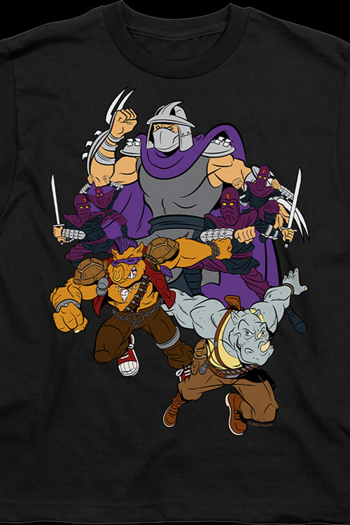 Youth Shredder And Foot Clan Teenage Mutant Ninja Turtles Shirtmain product image