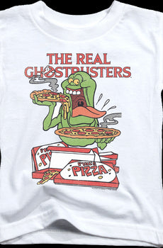 Youth Slimer's Pizza Real Ghostbusters Shirt