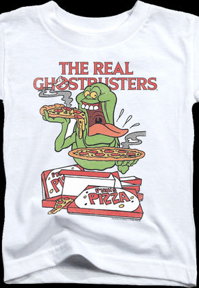 Youth Slimer's Pizza Real Ghostbusters Shirt