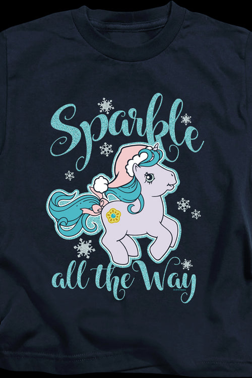 Youth Sparkle All The Way My Little Pony Shirtmain product image